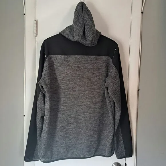 Eddie Bauer Heather Grey/Black FreeDry Hoodie Pullover Men's Tall Large - Picture 2 of 5